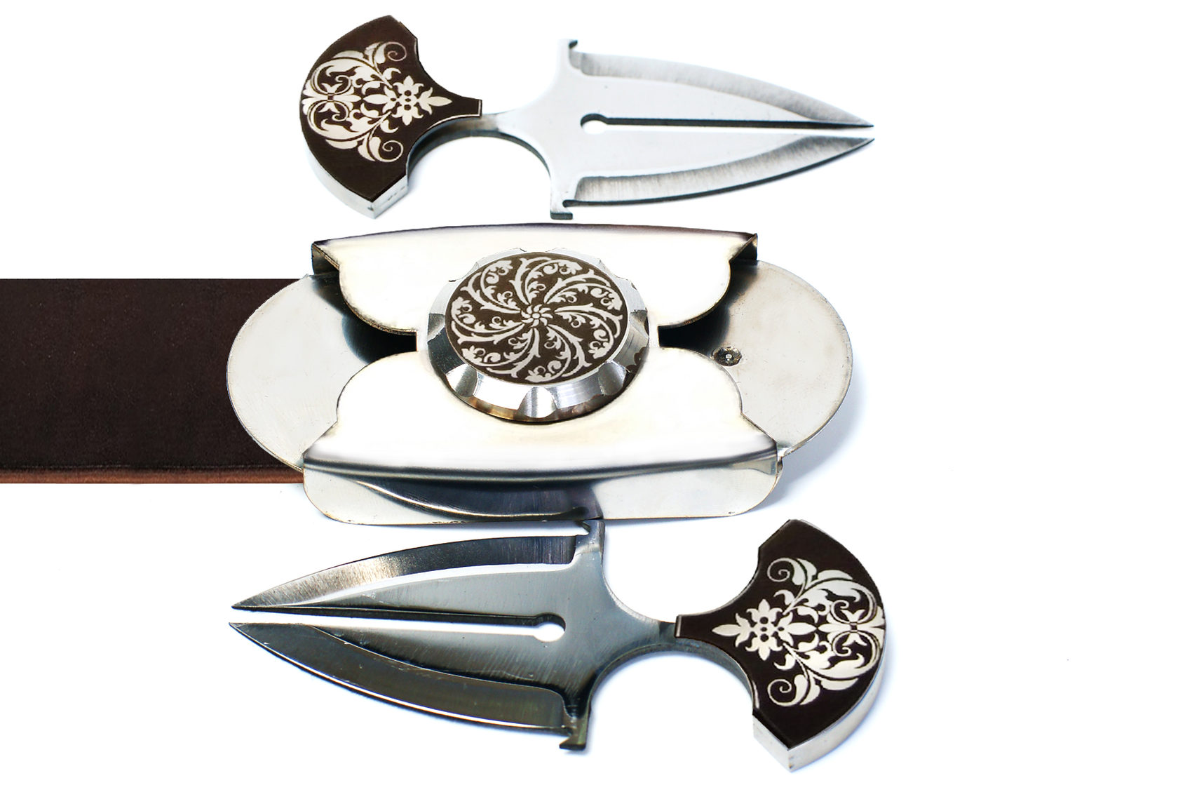 Ремень с Ножами KEEPERBELT. модель «Unisex» - серия «Laser StainlessSteel»